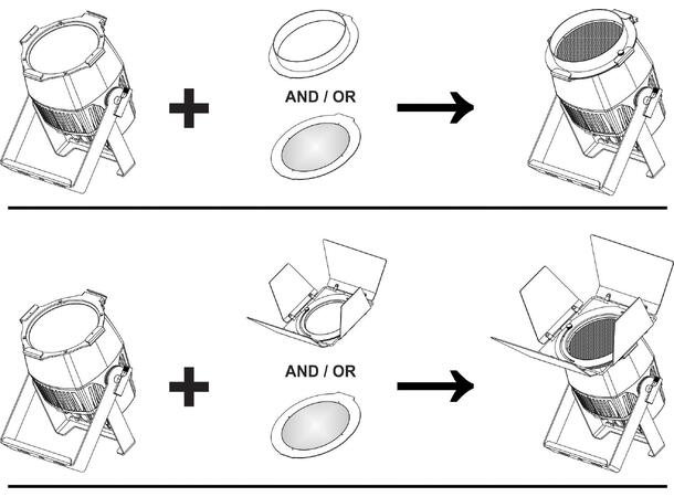 BRITEQ BT-COLORAY MULTI LED-par - Bilde 14
