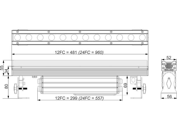 BRITEQ LDP-COLORBAR 12FC LED-Bar - Bilde 9