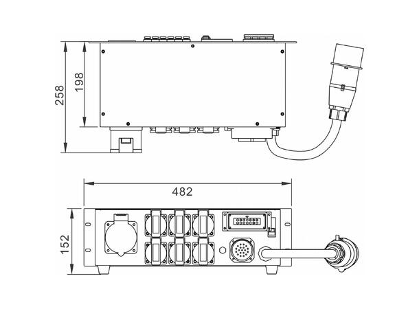 BRITEQ PD-32SH, 32A strømdistribusjon - Bilde 4