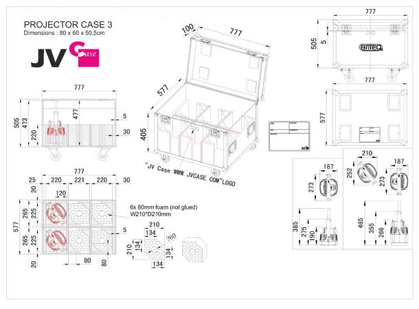 BRITEQ PROJECTOR CASE 3 - Bilde 3