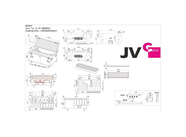 BRITEQ flightcase for 4 x AKKUPOLE - Bilde 4