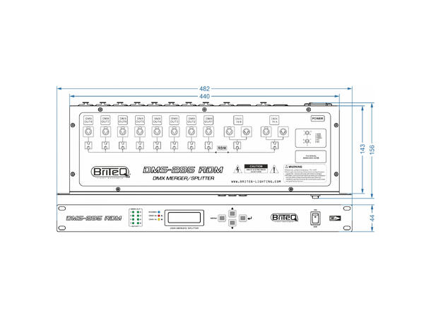 Briteq DMS-285 RDM Merge/Splitt/Boost - Bilde 4
