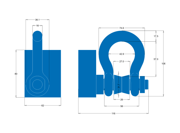 BroadWeigh BB Loadcell Shackle - Bilde 3