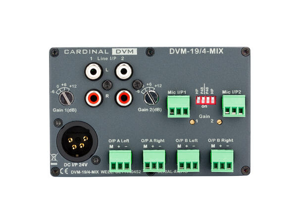 CARDINAL DVM DVM-194-MIX Analog mikser - Bilde 2