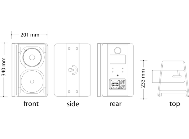 DAD ARK106MP 2-veis høyttaler, 6" - Bilde 5