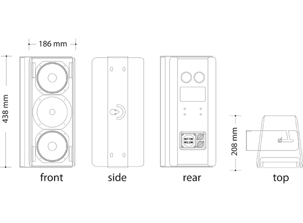DAD ARK205MP 2-veis høyttaler, 2x5" - Bilde 5