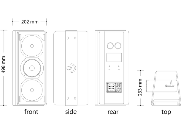 DAD ARK206MP 2-veis høyttaler, 2x6" - Bilde 5