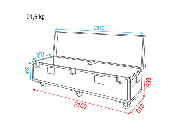 DAP D7555 Pipe & Drape Case 45cm base - Bilde 4