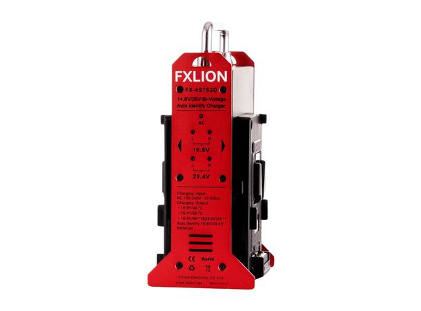 FXLION FX-4S7S2D Bi-voltage V-lock lader