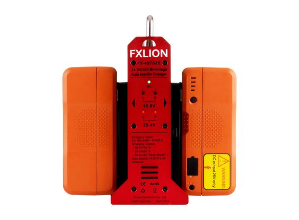 FXLION FX-4S7S2D Bi-voltage V-lock lader - Bilde 3