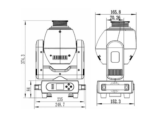 JB SYSTEMS Explorer Spot Moving head - Bilde 8