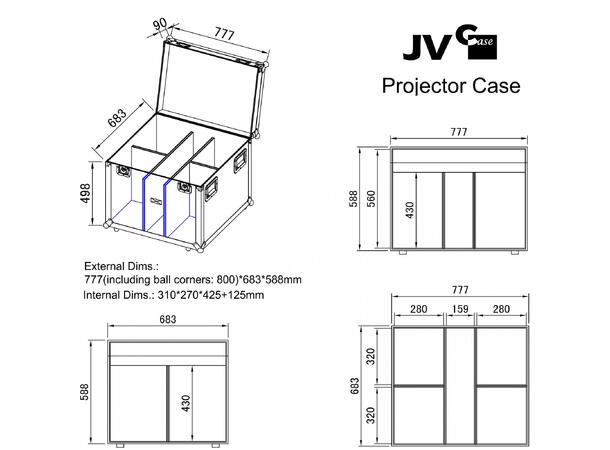 JB SYSTEMS Flightcase 4 x BT-Theatre 100 - Bilde 3