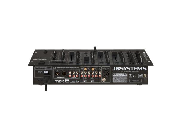 JB systems MIX6usb 4 kanals DJ mixer - Bilde 2