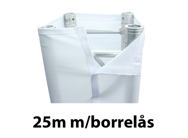KAGU Trusscover 25 meter 30x30cm, hvit