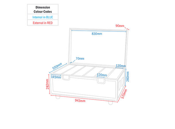 LEDJ Spectra QX40 Flight case - Bilde 4