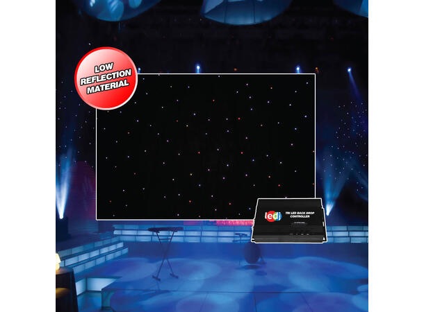 LEDJ stjerneteppe 8m x 4m RGB - Bilde 3