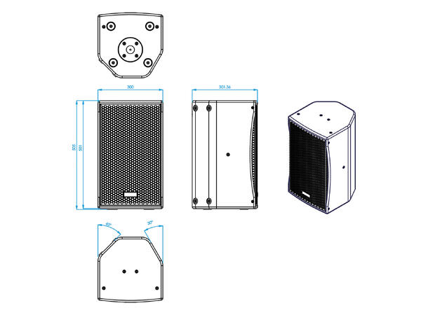 LYNX BS-10W Høyttaler, Hvit - Bilde 6