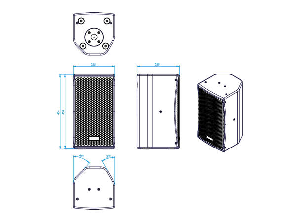 LYNX BS-8W Høyttaler, Hvit - Bilde 6