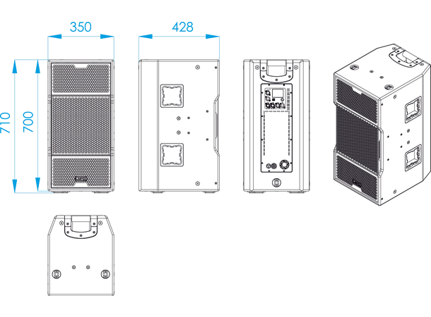 LYNX CPS-210/64 3-Veis Høyttaler - Bilde 3