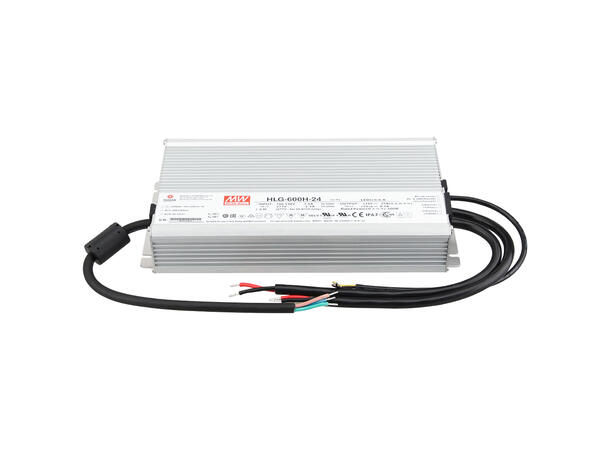 MEANWELL Strømforsyning 24VDC, 600W