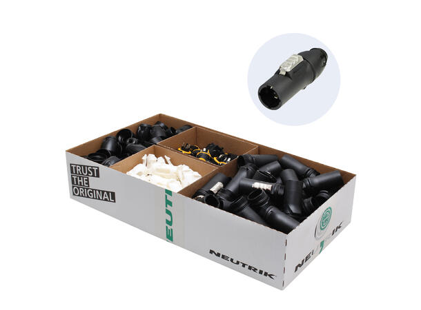 NEUTRIK NAC3M PowerCON TRUE1 han, 50-pk