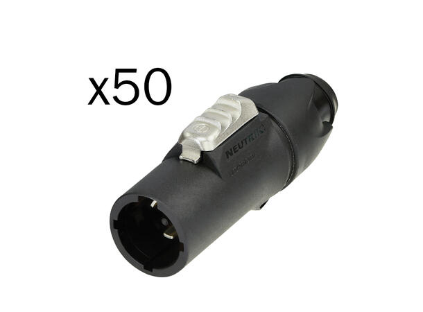 NEUTRIK NAC3M PowerCON TRUE1 han, 50-pk - Bilde 2
