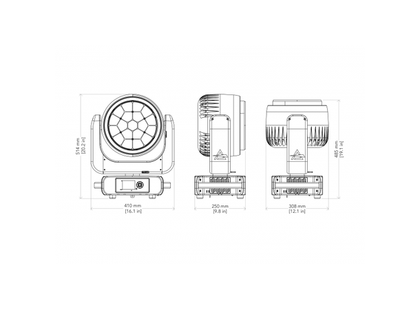PROLIGHTS ASTRAWASH19PIXWH Moving head - Bilde 3