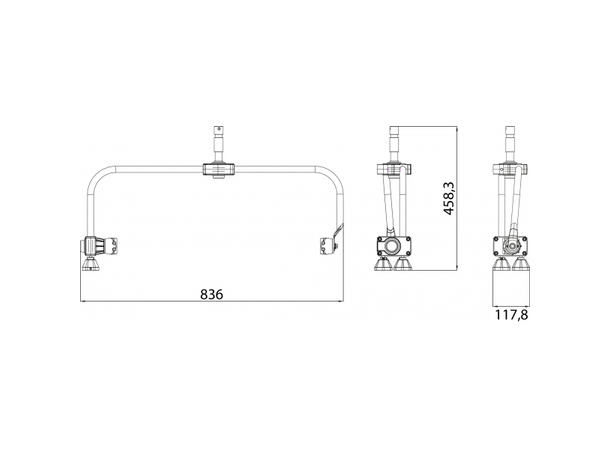 PROLIGHTS ECLPANELPOYO Pole yoke - Bilde 2