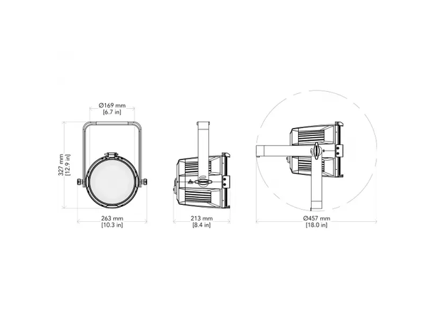 PROLIGHTS ECLPARIPMVWBKLED Par, IP65 - Bilde 5
