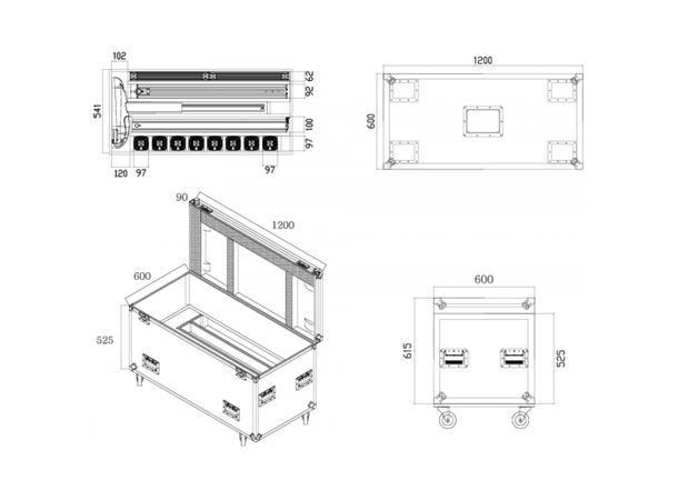PROLIGHTS FCLSMARTMODULA Flightcase - Bilde 5