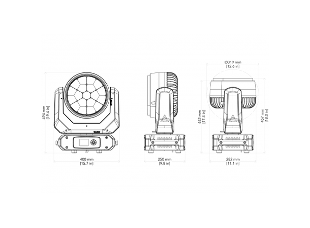 PROLIGHTS JETWASH19 Moving head - Bilde 5