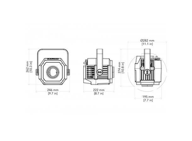 PROLIGHTS MOSAICOFX100GY Gobo projektor - Bilde 5