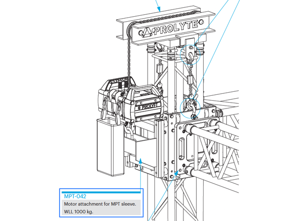 PROLYTE MPT-Tårn Motorfeste MPT-042 - Bilde 2