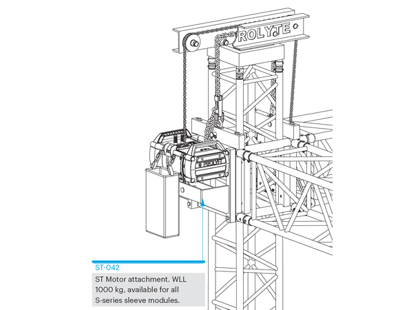 PROLYTE ST-Tårn Motorfeste ST-042-66R - Bilde 2