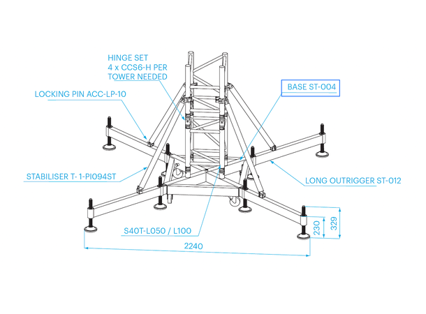 PROLYTE ST-Tårn Tårnbase ST-004 - Bilde 2
