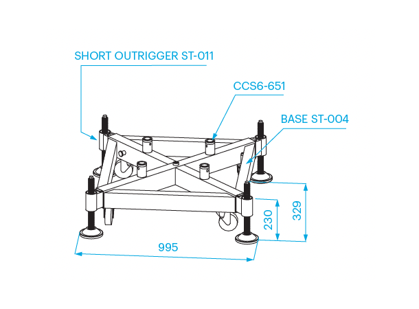 PROLYTE ST-Tårn Tårnbase ST-004 - Bilde 3