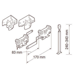 TOSO Supertrac Bue, to-veis, sett