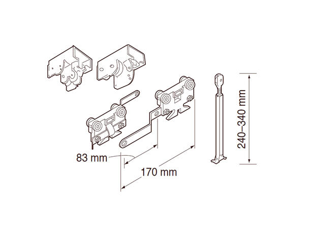 TOSO Supertrac Bue, to-veis, sett