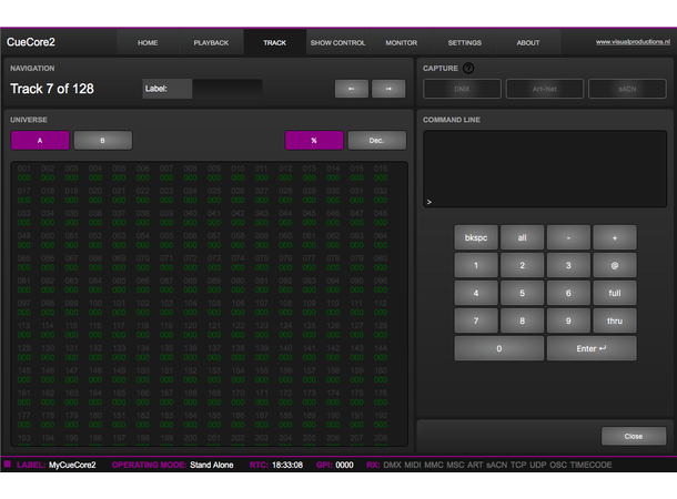 VISUAL PRODUCTIONS CueCore2 - Bilde 9