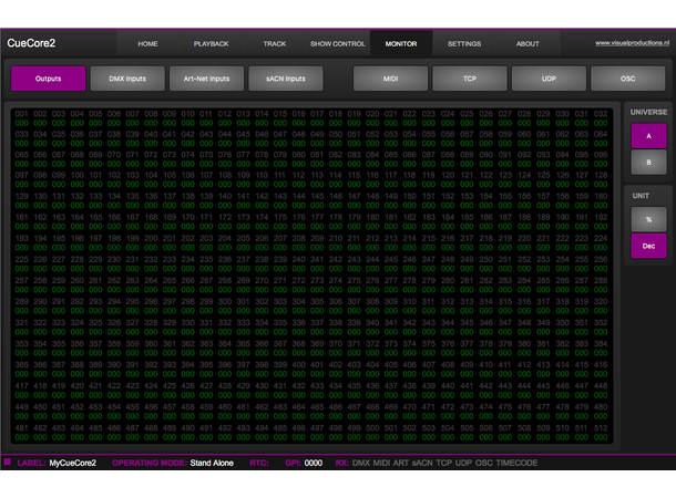 VISUAL PRODUCTIONS CueCore2 - Bilde 11