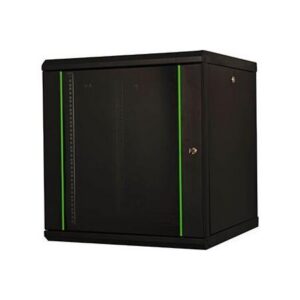 Veggskap 12U Svart B600xD600xH640