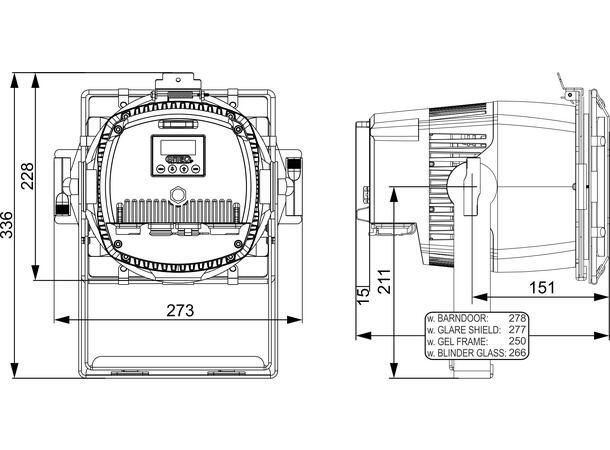 BRITEQ BT-SUNRAY 130R LED Projector - Bilde 7