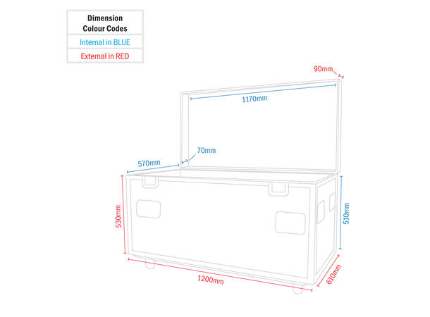 ELUMEN8 1200mm Road Case - Bilde 8