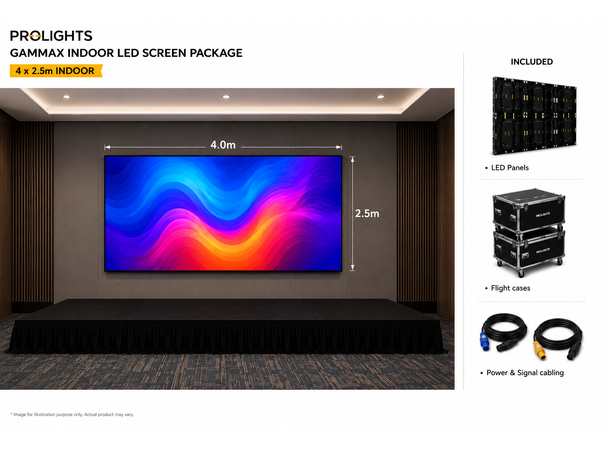 PROLIGHTS LED Skjerm 4 x 2.5m