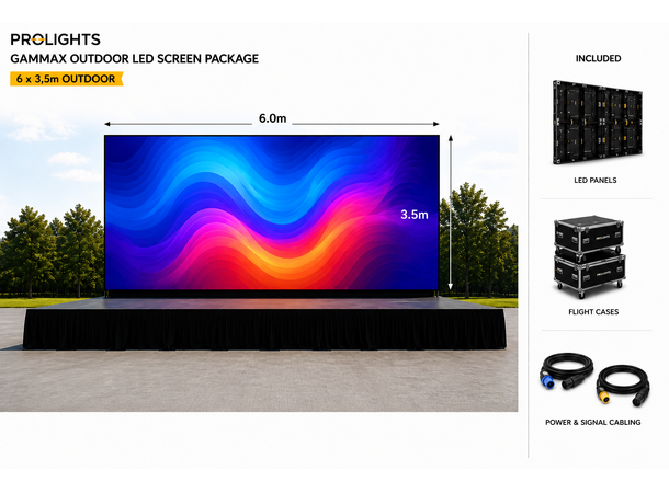 PROLIGHTS LED Skjerm 6 x 3.5m