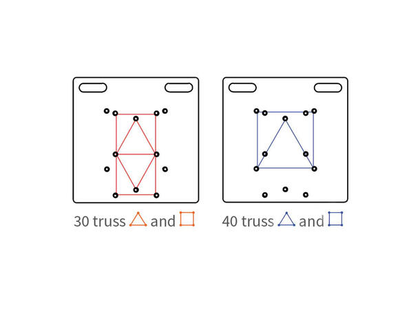 ADMIRAL Baseplate 73cm COMBI 30/40 truss - Bilde 2