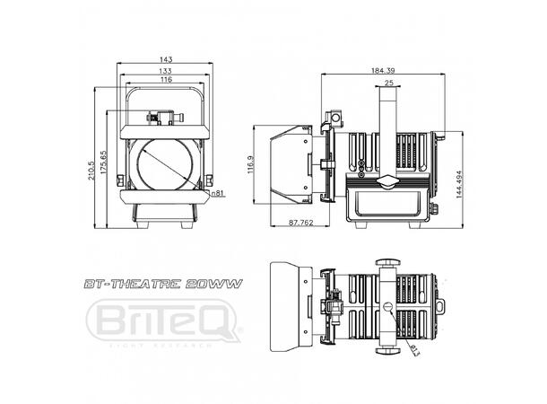 BRITEQ BT-THEATRE 20WW Fresnell - Bilde 9