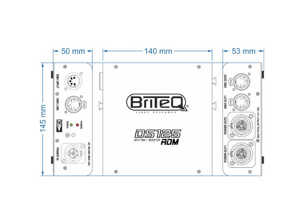 BRITEQ DS125-RDM DMX Splitter - Bilde 4