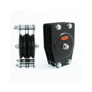 DOUGHTY blokk, 2-spor 150mm