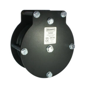 DOUGHTY blokk, 3-spor heavy duty 100mm